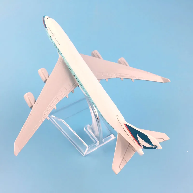 Бесплатная доставка 16 см B747 CATHAY PACIFIC модель самолета Игрушечная подарок на день