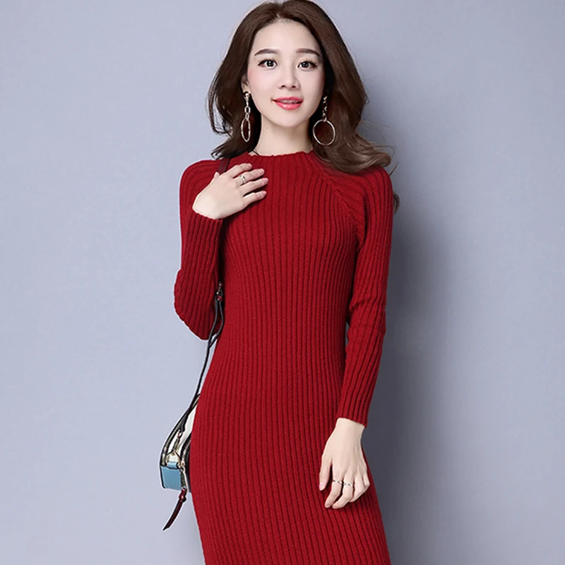 Женское трикотажное облегающее платье свитер обтягивающее длинное для офиса