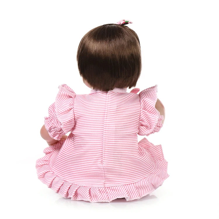 Кукла реборн NPKCOLLECTION мягкая силиконовая виниловая кукла младенец 17 дюймов 40 см