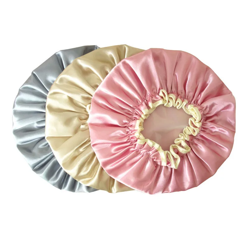 Двойной Слои 1 предмет Для женщин Accessoies будущей матери Satin Шапки купальный