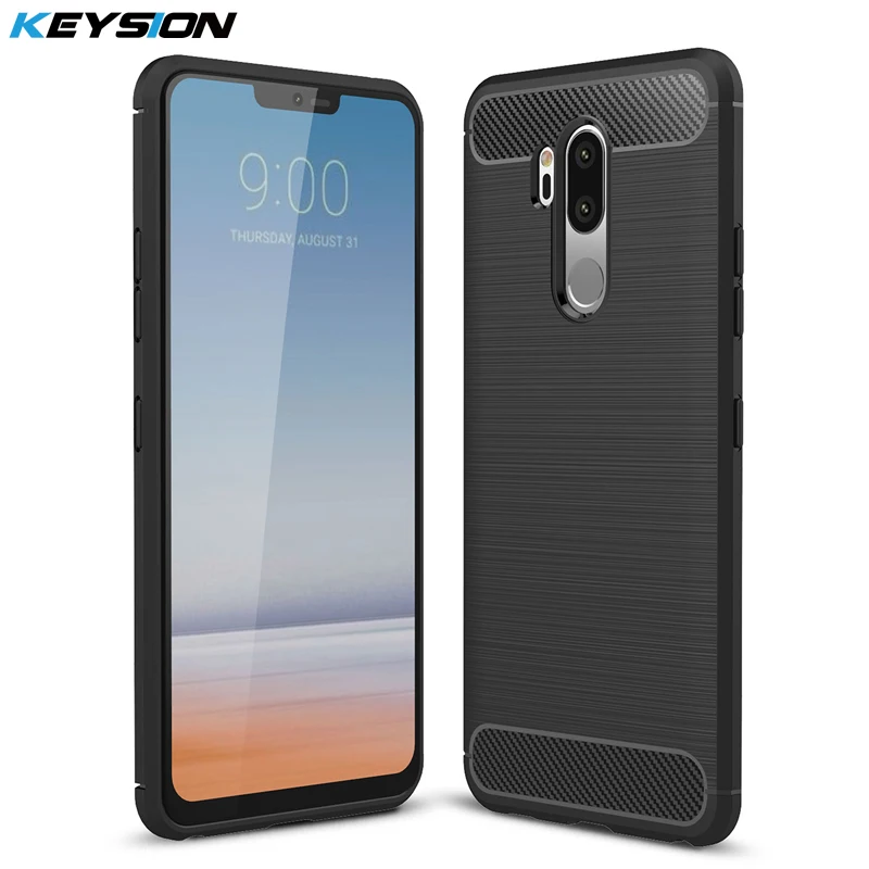 Keysion Телефон Случае Для LG G6 Углеродного Волокна Матовый Волочения Проволоки