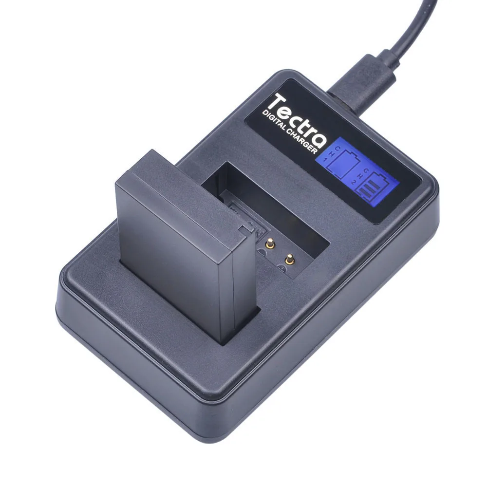 Tectra 2 шт. LP E12 сменный литий ионный аккумулятор + ЖК USB двойное зарядное устройство
