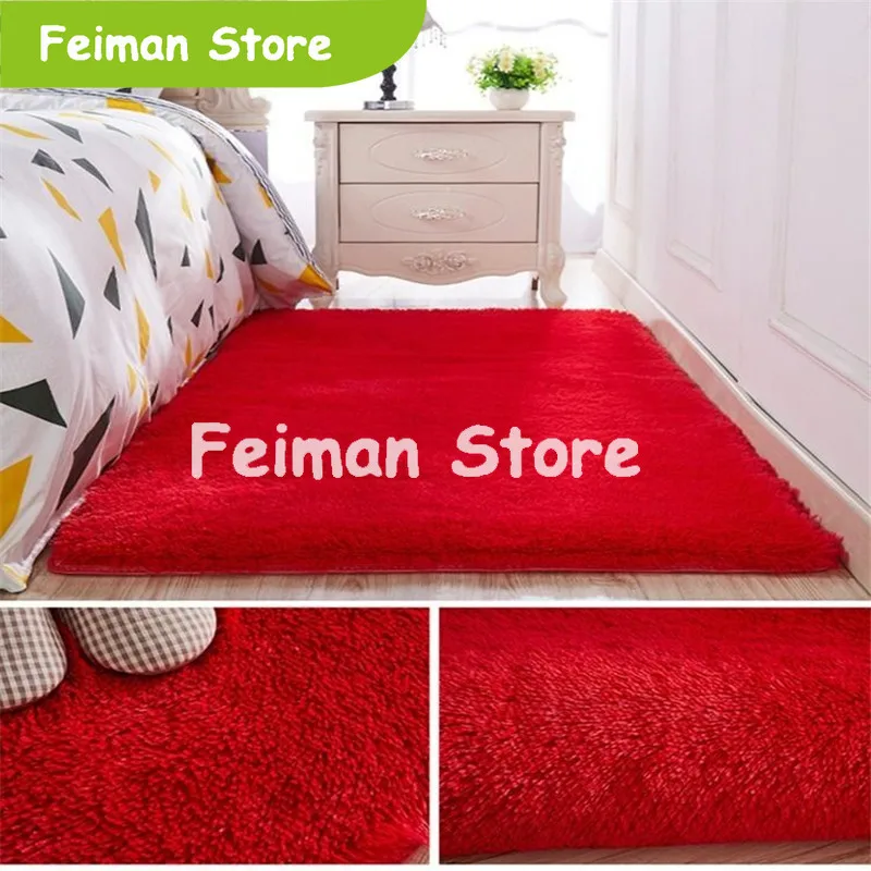 Утолщенный моющийся Шелковый ворс нескользящий ковер журнальный столик для