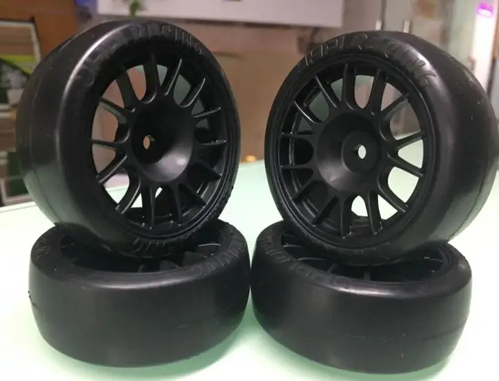 1/10 On Road V spoke Wheel Drift Tire Set for TT01D/E TT02 Kyosho HPI Nitro RS4 3 Evo+ Sprint SPORT 4pcs | Игрушки и хобби