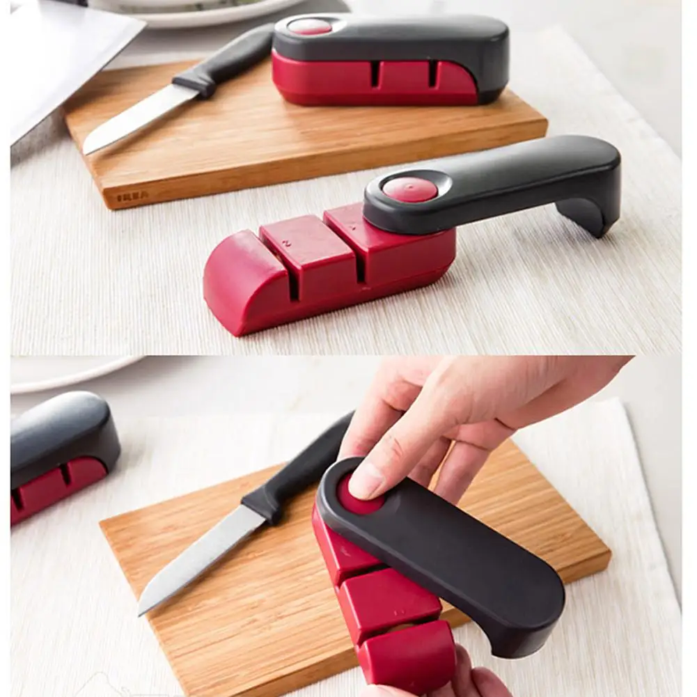 Adeeing Складная ручка точилка для инструментов с двойным слотом точильная пластина