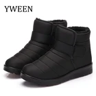 Модные мужские ботинки YWEEN по заводской цене, высококачественные Нескользящие ботильоны для снега, обувь, мужская теплая плюшевая зимняя обувь на липучке с мехом