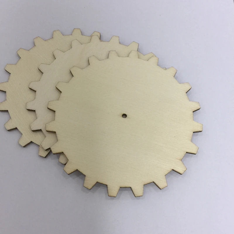

20 pcs 4inch gear laser cut out wood shape