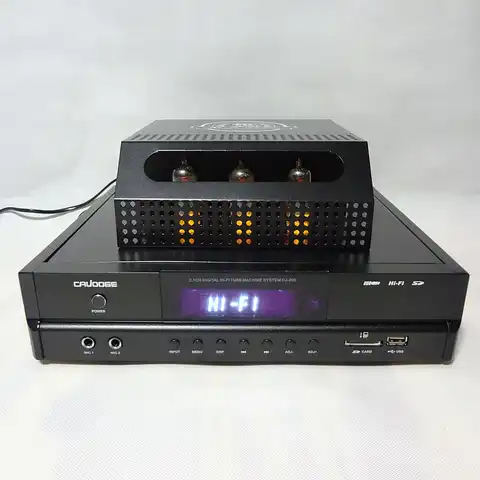 DJ-200 100 Вт * 2 + 150 Вт 2,1 каналов караоке OK Fever беспроводной Bluetooth Ламповый усилитель HIFI домашний усилитель звука