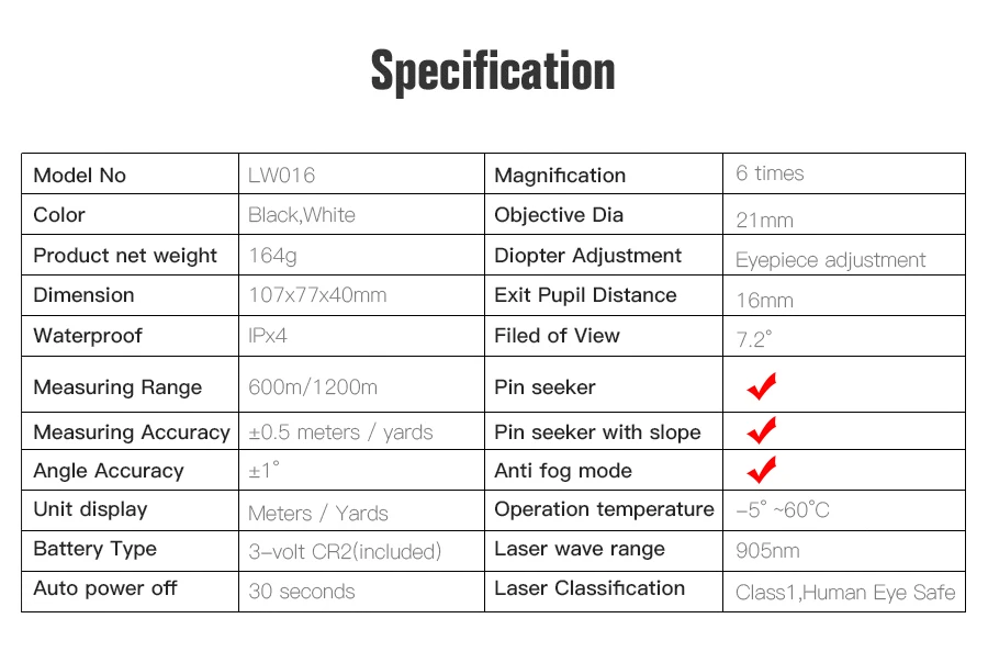 LaserWorks лазерный дальномер 1200 м измерение высоты дерева несколько функций лазерный дальномер