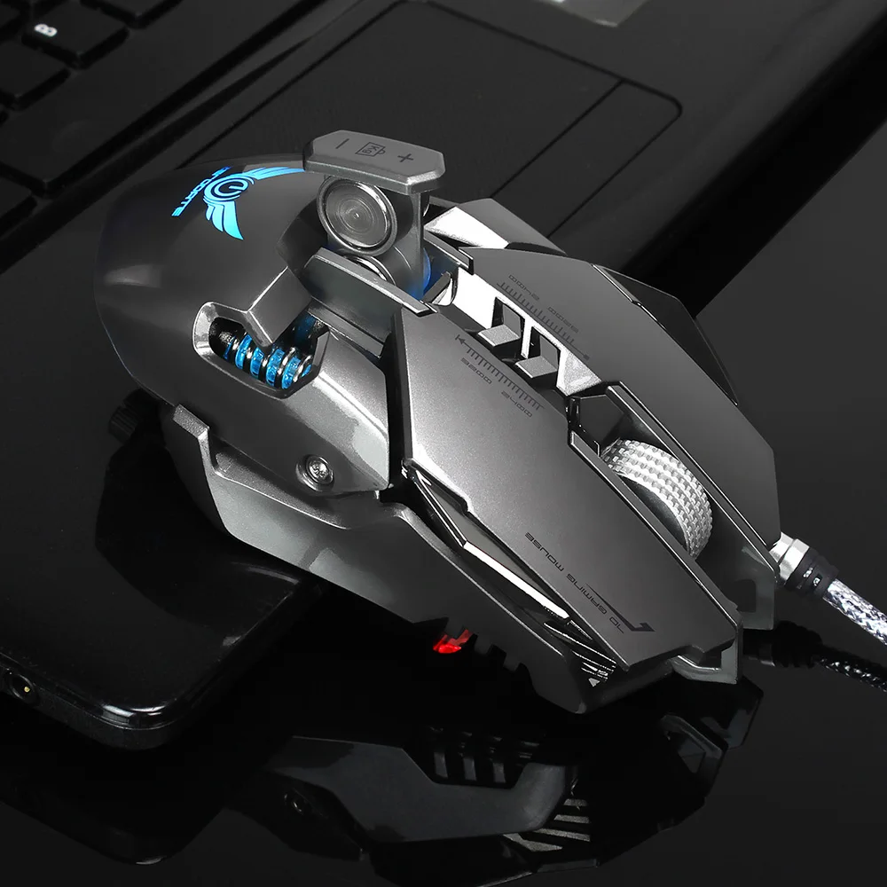 ZERODATE X300GY USB Проводная игровая мышь с регулируемой dpi Beetle креативная Профессиональная 3D игровая мышь RGB крутая подсветка Ночная