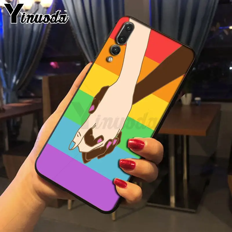 Гей лесбиянок ЛГБТ Радуга фестиваль Прайд мягкий чехол для телефона Huawei P20pro