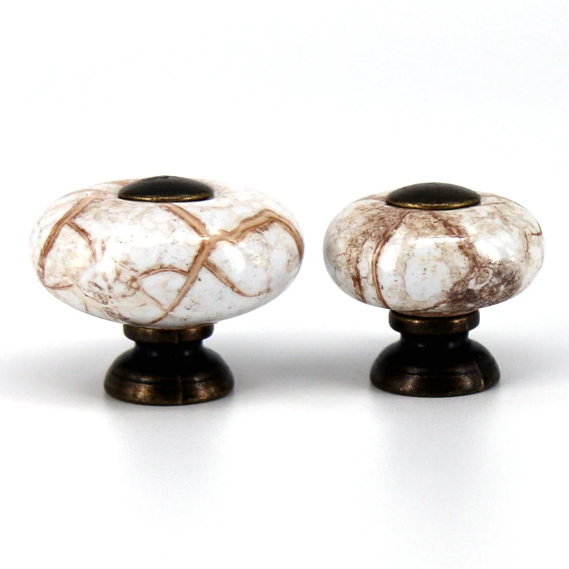 1x ручка для кухонного шкафа с мраморным дизайном|Ручки шкафа| |