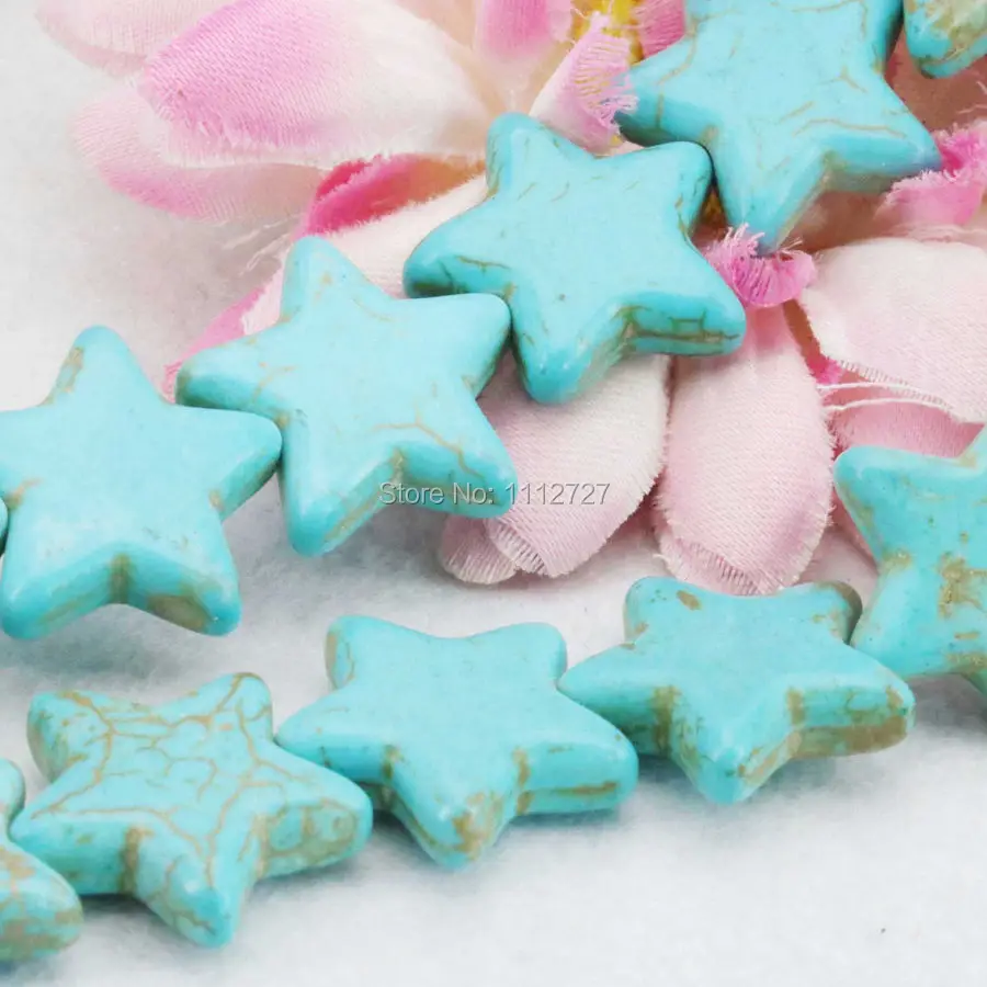 Украшения ремесла звезда Турция Howlite свободные бусы из халцедона полуготовый