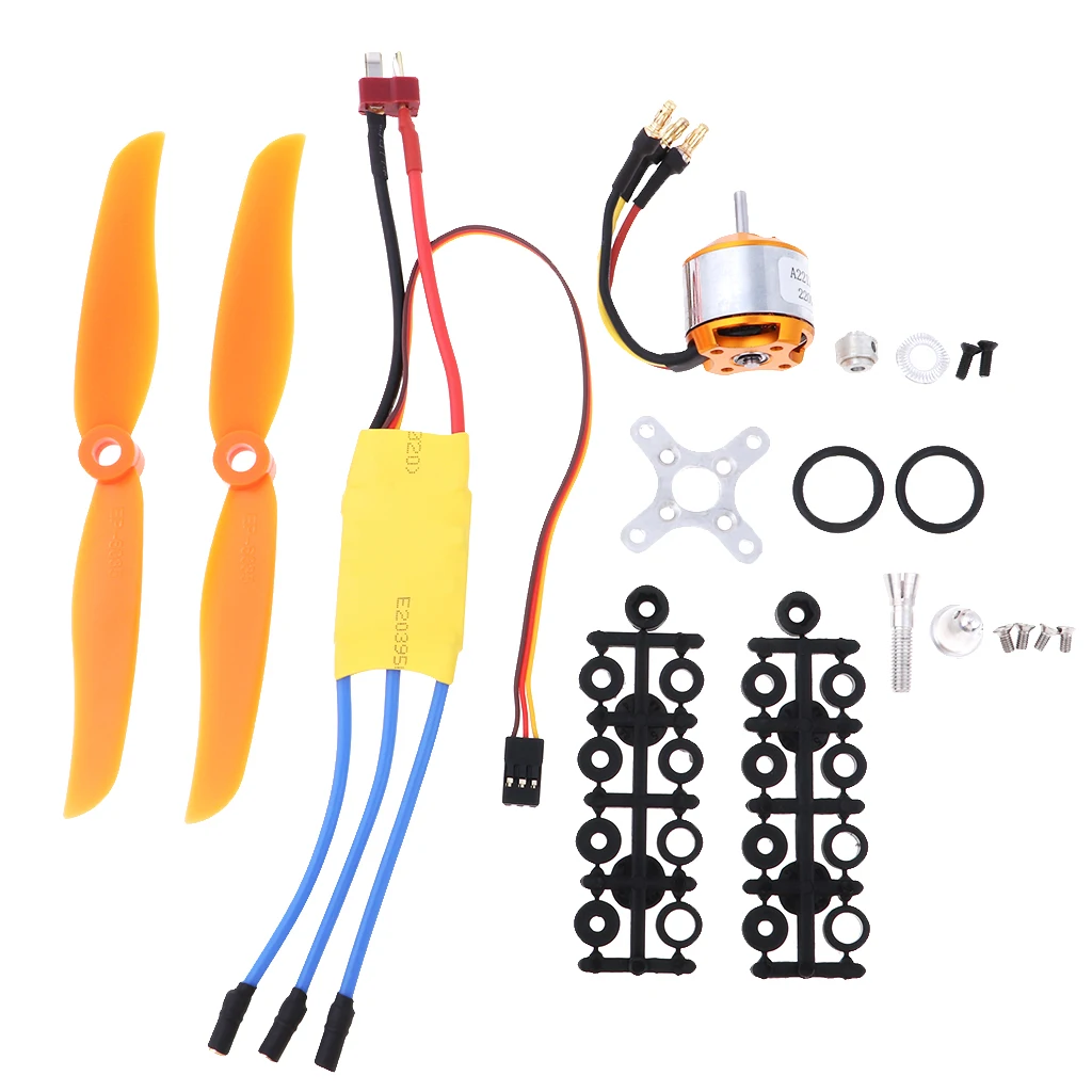 Бесщеточная система питания 30A ESC + A2212 2200KV мотор пропеллер реквизит набор для RC