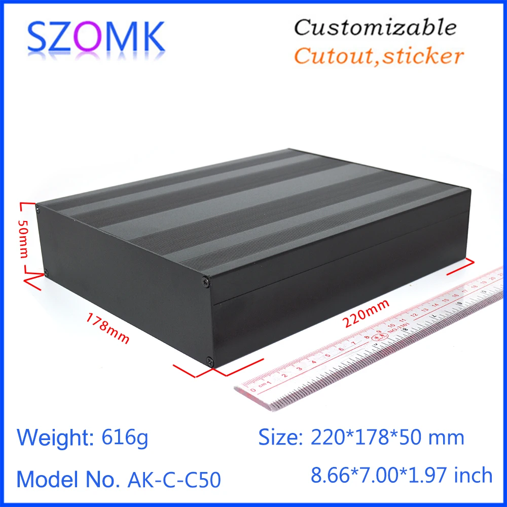 4 шт. алюминиевая распределительная коробка 50*178*220 мм|enclosure mesh|box loombox 12w |