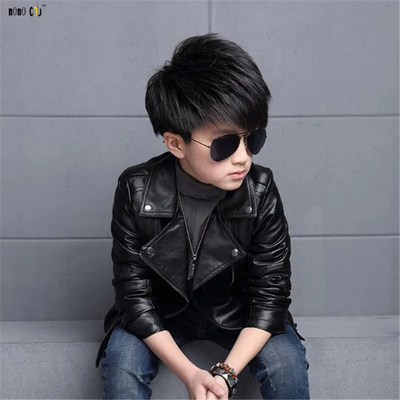 Мода мальчик Босоножки из искусственной pu кожи Повседневное Твердые все-матч с