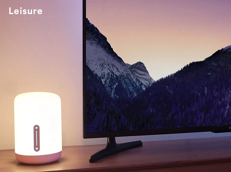 Xiaomi Mijia прикроватная лампа Bluetooth 4,2 BLE WiFi соединение сенсорное управление 300Lm 16 миллионов RGB цвет 10 Вт 1700k~ 6500k 100-240V