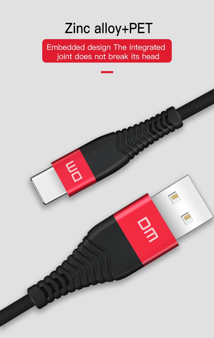 DM usb type C кабель для xiaomi redmi k20 pro USB C кабель для мобильного телефона Быстрая зарядка type C кабель для устройств usb type-C
