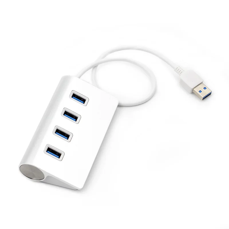 Алюминиевый USB концентратор 4 порта 3 0 со светодиодной высокоскоростной