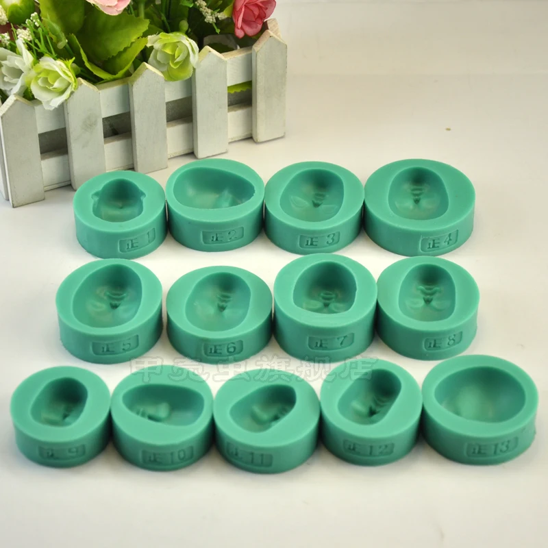 13 шт. силиконовых кейсов уход за кожей лица карамель в формах Форма для пирога BJD