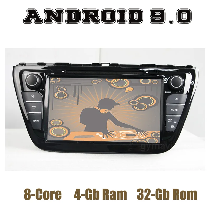 Android 9 0 Автомобильный GPS dvd-плеер для Suzuki SX4 S-Cross 2014-2018 с DSP IPS wifi usb 4 + 64 ГБ авто стерео