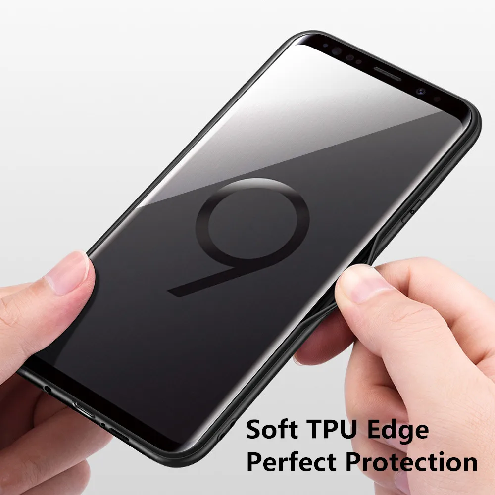 Чехол MOFi для Samsung Galaxy S9 + чехол телефона Plus из искусственной кожи противоударный