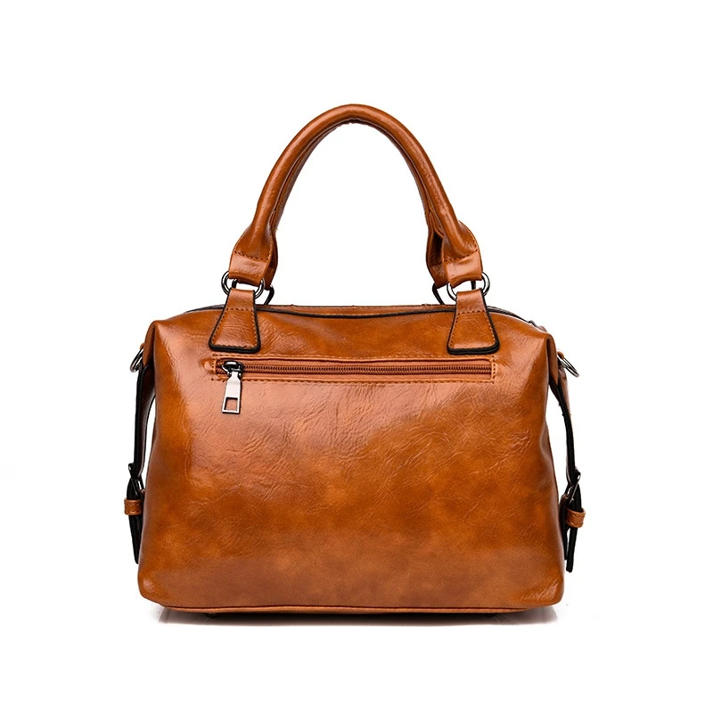 Retro Women Handbag Designer Bag High Quality Oil Wax Leather Ladies Crossbody Brand Shoulder Bags For S1816 | Багаж и сумки