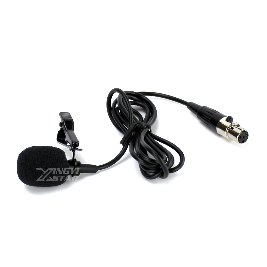 Конденсаторный мини Микрофон XLR петличный микрофон с зажимом для караоке 4