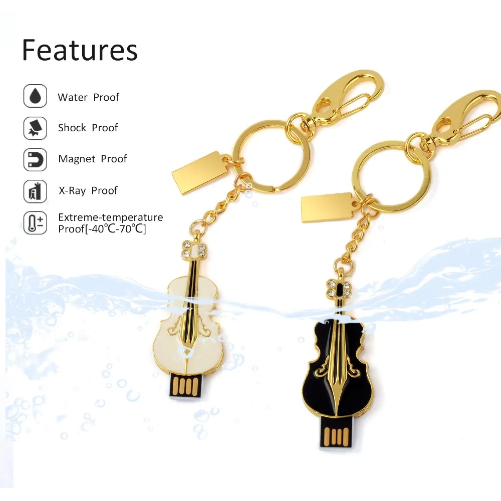 LEIZHAN USB флеш накопитель музыкальный инструмент электрогитара скрипка 64 ГБ 32 16 8 4