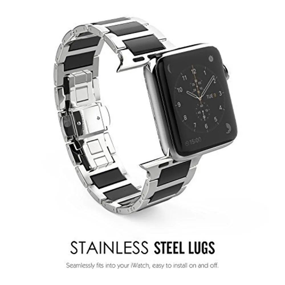 Ремешок для apple watch band браслет из нержавеющей стали 4 iwatch Band 42 мм 38 44 40|Ремешки