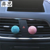diamond ball perfume clip for car exquisite lady car air conditioning decoration perfume colorful car styling decorative perfume