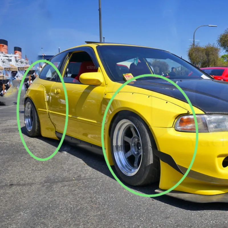 Для Civic Hatchback(EG) PD GP Rocket Bunny style передний и расширитель крыла или колесной арки(пара) стекловолокно