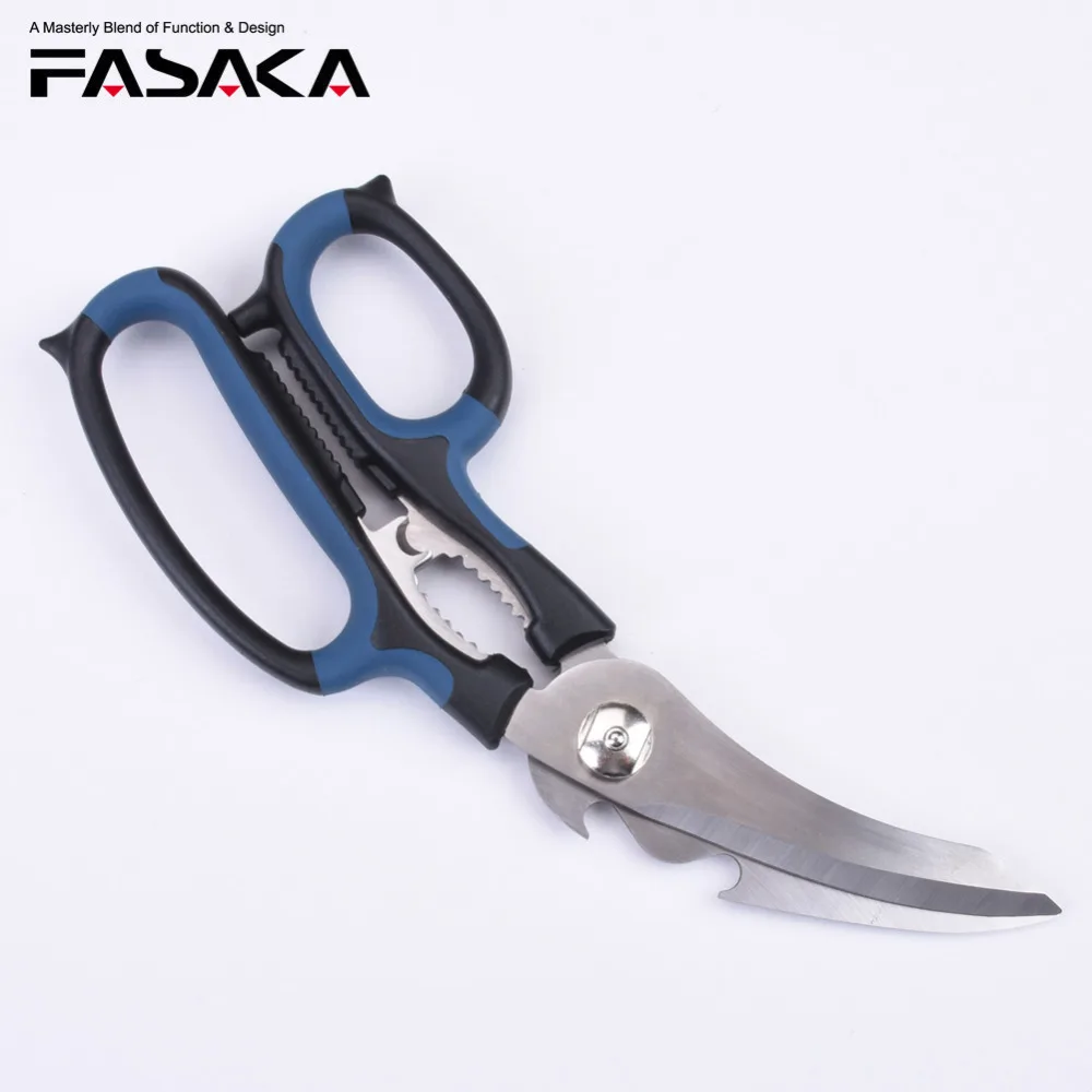FASAKA 5 в 1 многофункциональная Кухня ножницы цвет: черный синий Ножницы 2 шт.