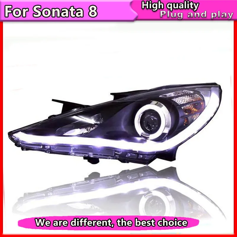 Автомобильный стиль для Sonata 8 фар 2011 2015 светодиодная фара головная лампа