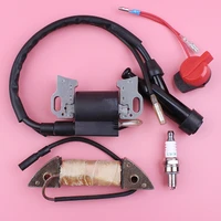 ignition charging coil stop switch spark plug kit for honda gx340 gx390 11hp 13hp gx 340 390 lawn mower engine part