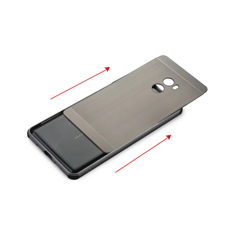 Xiaomi mi x2 x 2 чехол с металлической рамкой и матовой задней крышкой жесткий для