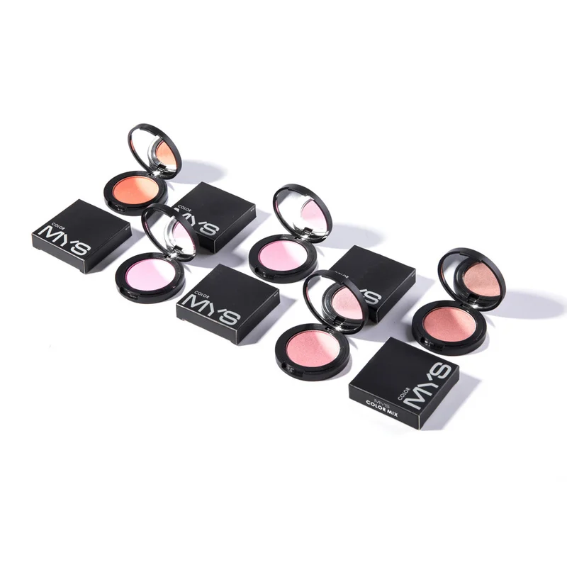 Брендовая палитра для макияжа MYS 6 цветов румяна с одним минеральным эффектом
