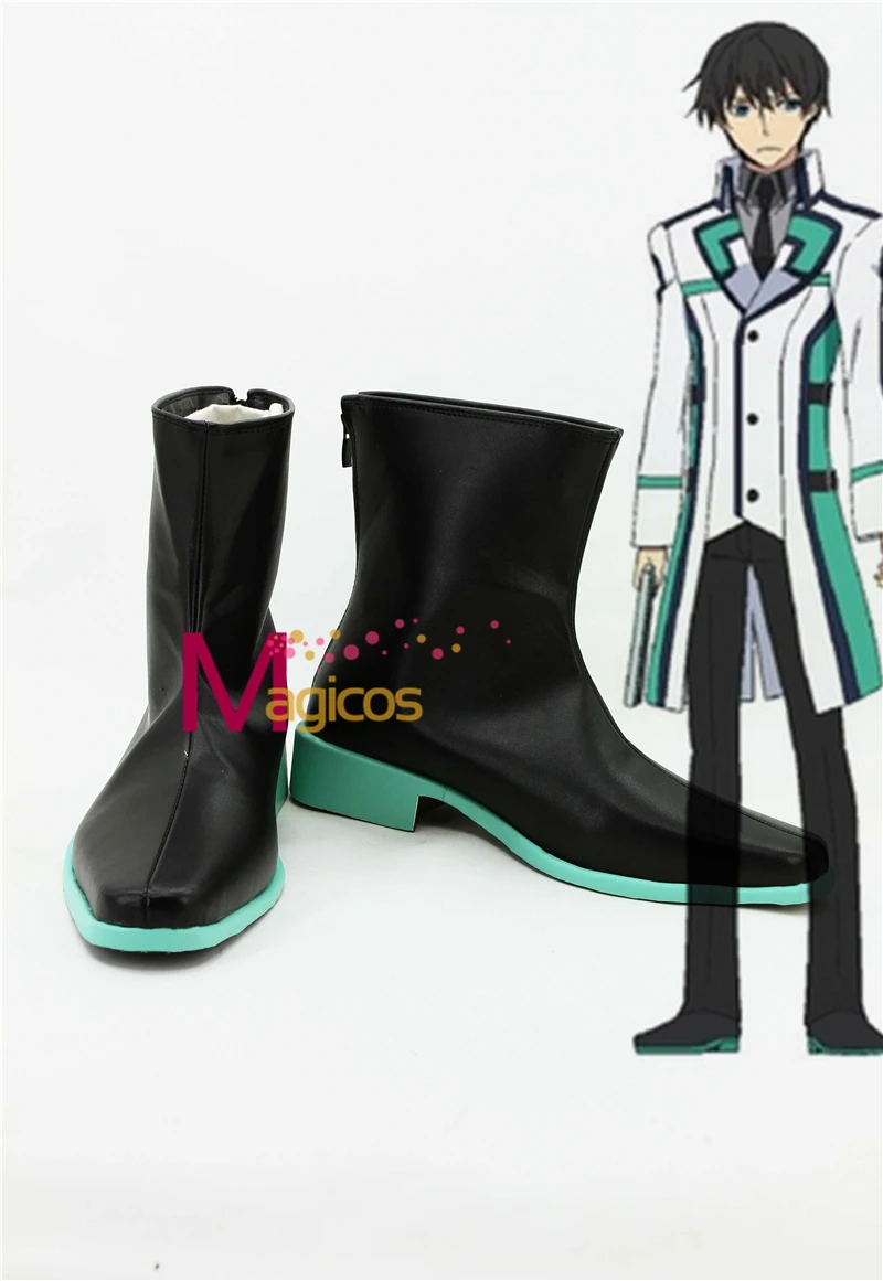 

Anime Mahoka Koko no Rettosei Shiba Tatsuya Short Boots Cosplay Party Shoes Custom-made