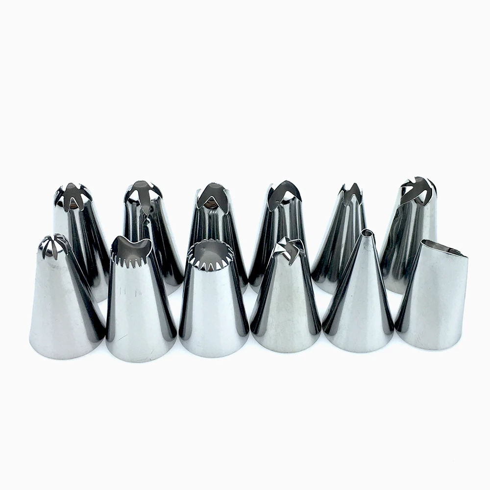 2020 14 шт./компл. силиконовый кондитерский мешок для айсинга и крема + 12 насадок из