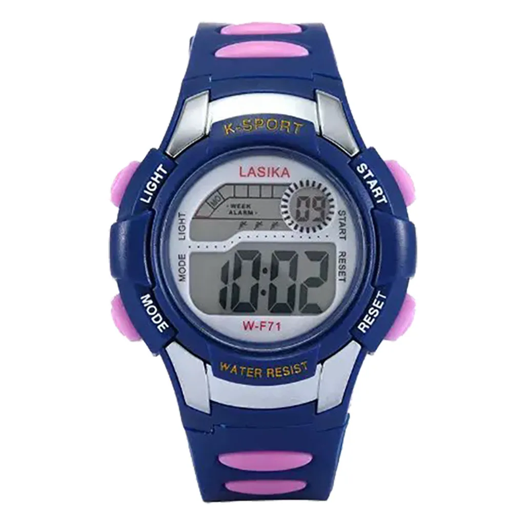

SYNOKE Children Watch MultiFunction Alarm Clock Student Waterproof Sports Fashion Electronic Watch Digital LED Watch Alarm 7.2