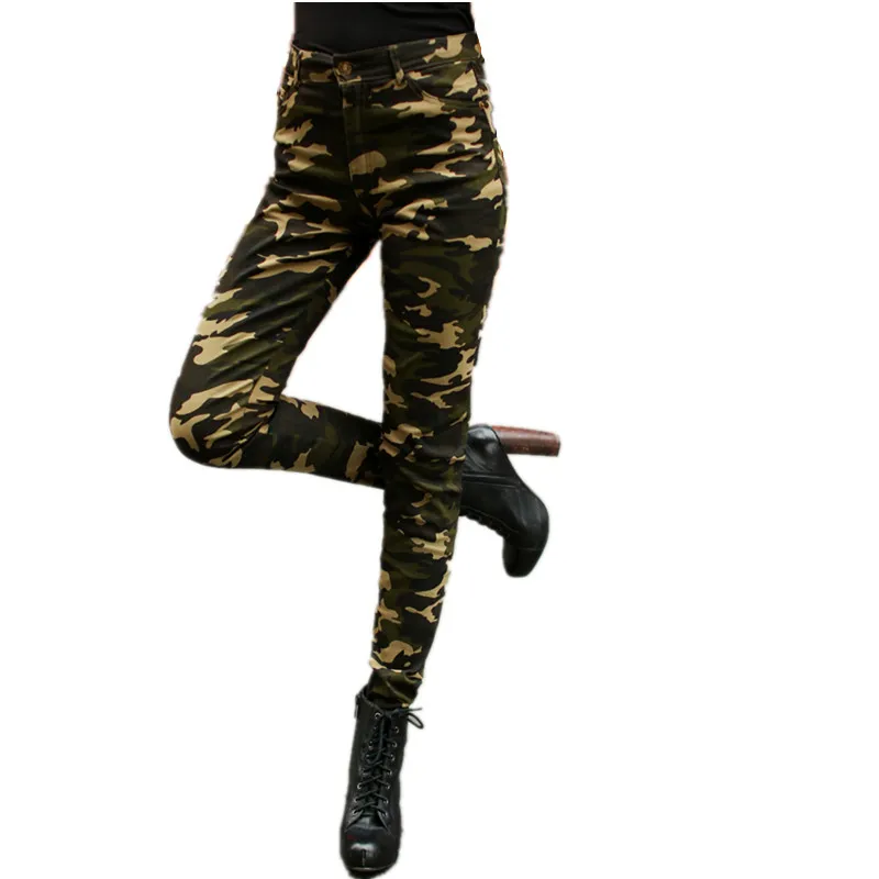 Камуфляжные штаны женские летние джинсы карго для отдыха большого размера с