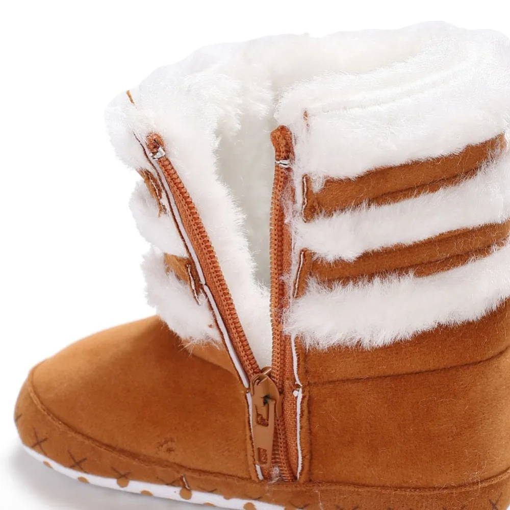 

Baby Shoes Snow Boots For Baby Girl Anti-silp Prewalker Booties Infant Toddler Soft Rubber Sole Newborn Baby Girls First Walkers