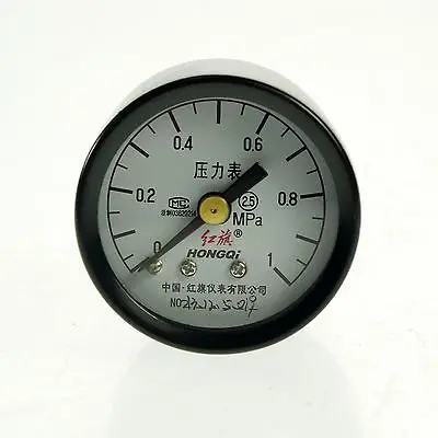0 1Mpa Вода Масло гидравлическое Давление Универсальный Gauge M10 * 1 40 мм