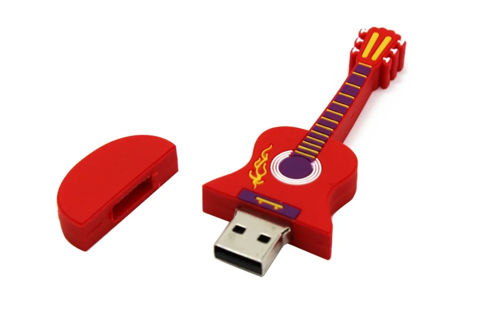 Король сарас мультфильм usb 2,0 музыкальный инструмент пианино гитара Примечание скрипка 64 Гб USB флеш-накопитель ручка привода 4 ГБ 8 ГБ 16 ГБ 32 ГБ U диск