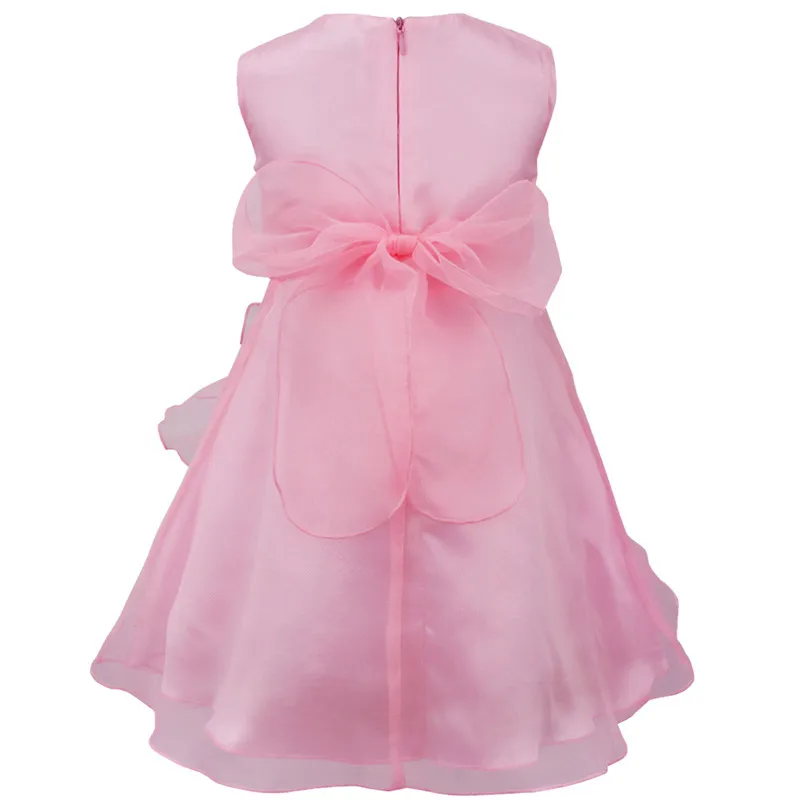 Baby Girls Rhinestone Princess Wedding Pageant Party Ruffle Flower Girl Dress for Birthday Dresses Vestido | Детская одежда и