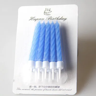 blue 50 box 50 коробка День рождения мечта красочные цветные свечи для торта свадебные вечерние праздничные поставки резьбовые свечи оптом - Цвет: blue 50 box