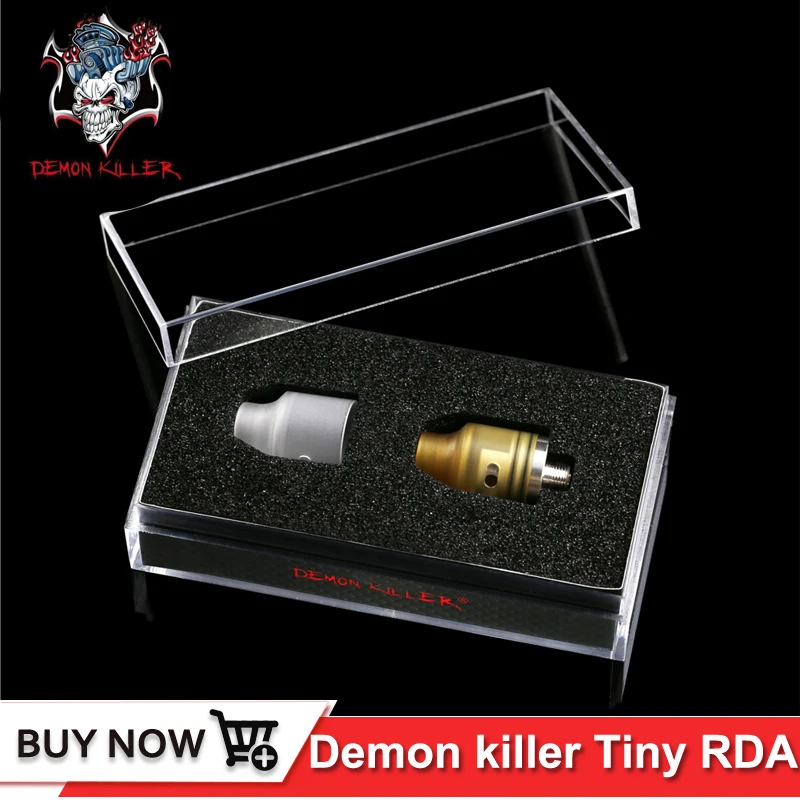 Оригинальный Demon Killer Tiny RDA Tank 14 мм с ПЭИ дрип тип PCTG капельный наконечник BF squnok pin
