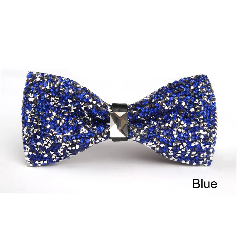 Новейший благородный мужской однотонный двухслойный галстук-бабочка с