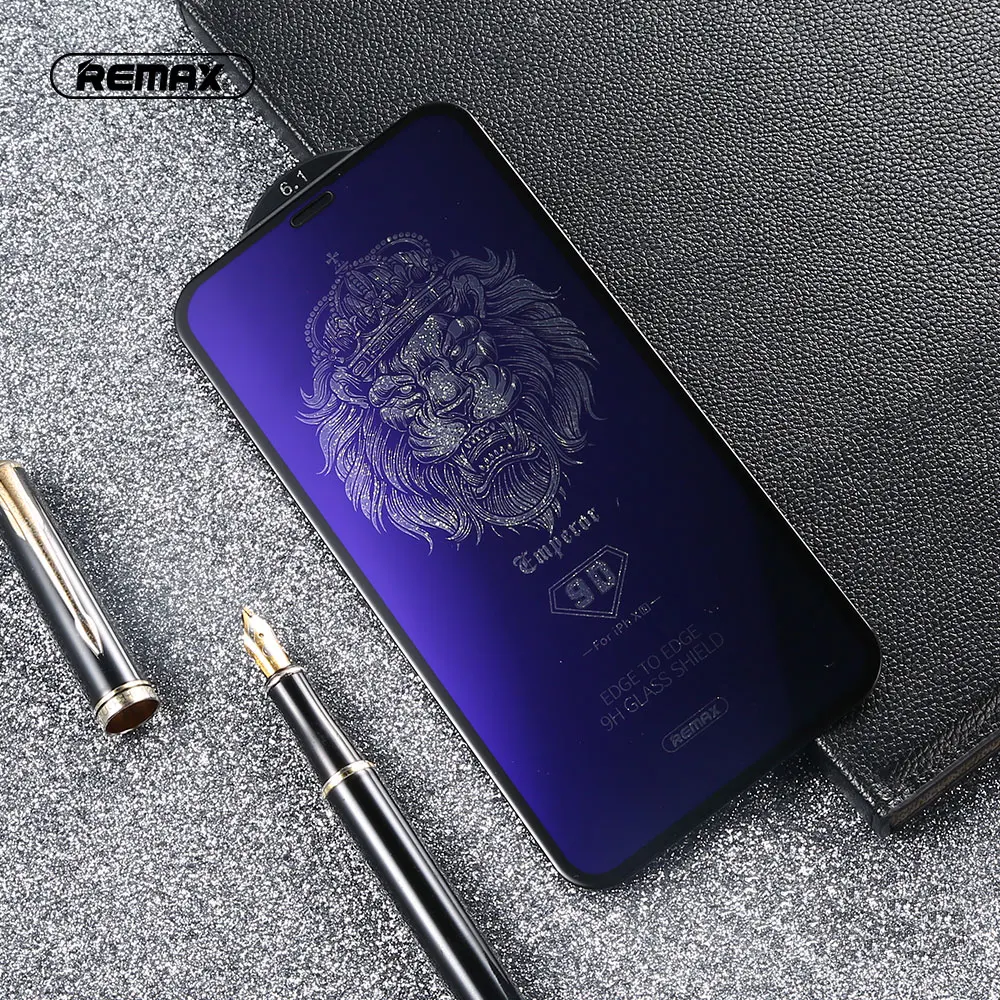 Закаленное стекло REMAX 9D для защиты экрана от синего света iPhone X XS XR XSMA защита 9H