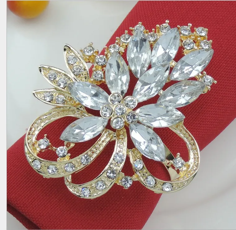 Marious 100 шт кольцо для салфеток из сплава отелей свадебные принадлежности покрытое